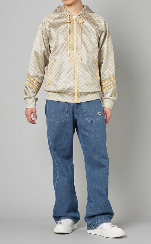 ジャガードナンバリングパーカー