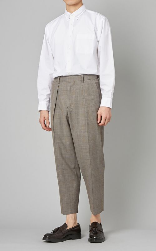 ウールレーヨンサイドアジャスターパンツ