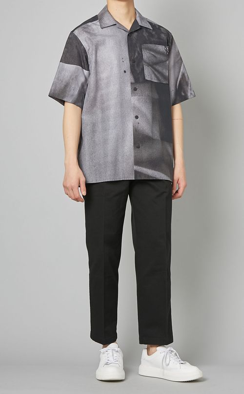 ドロップショルダー半袖シャツ