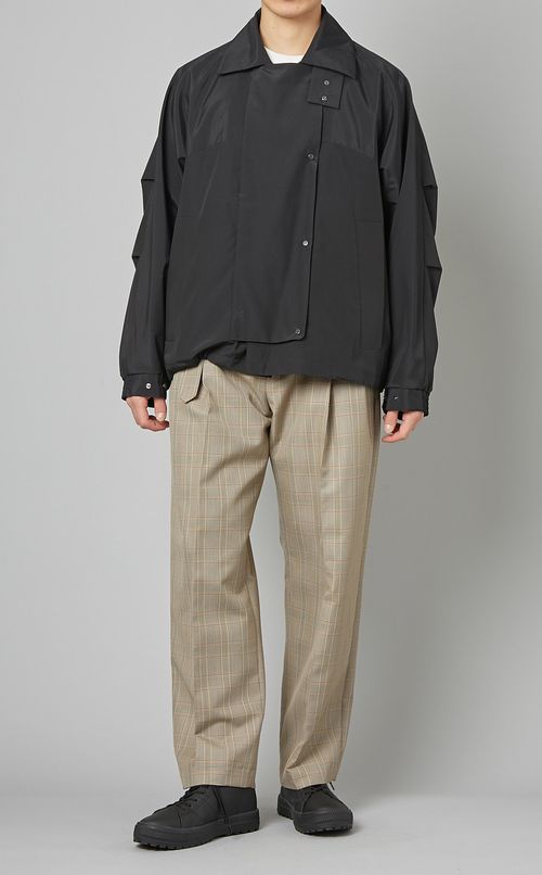 チェックストレートパンツ