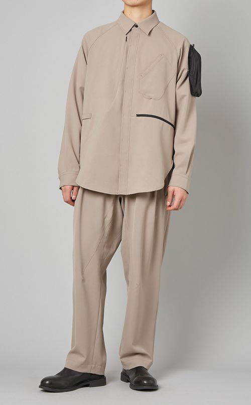 レギュラーカラーオーバーシャツ