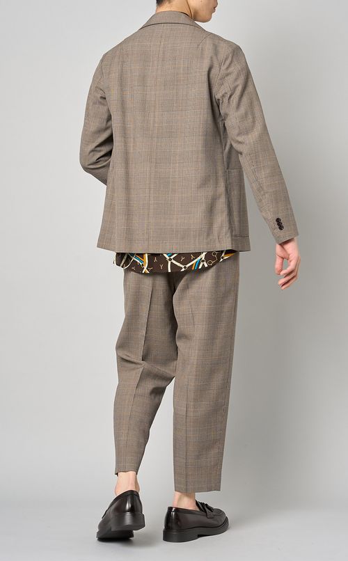 ウールレーヨンツイルダブルジャケット