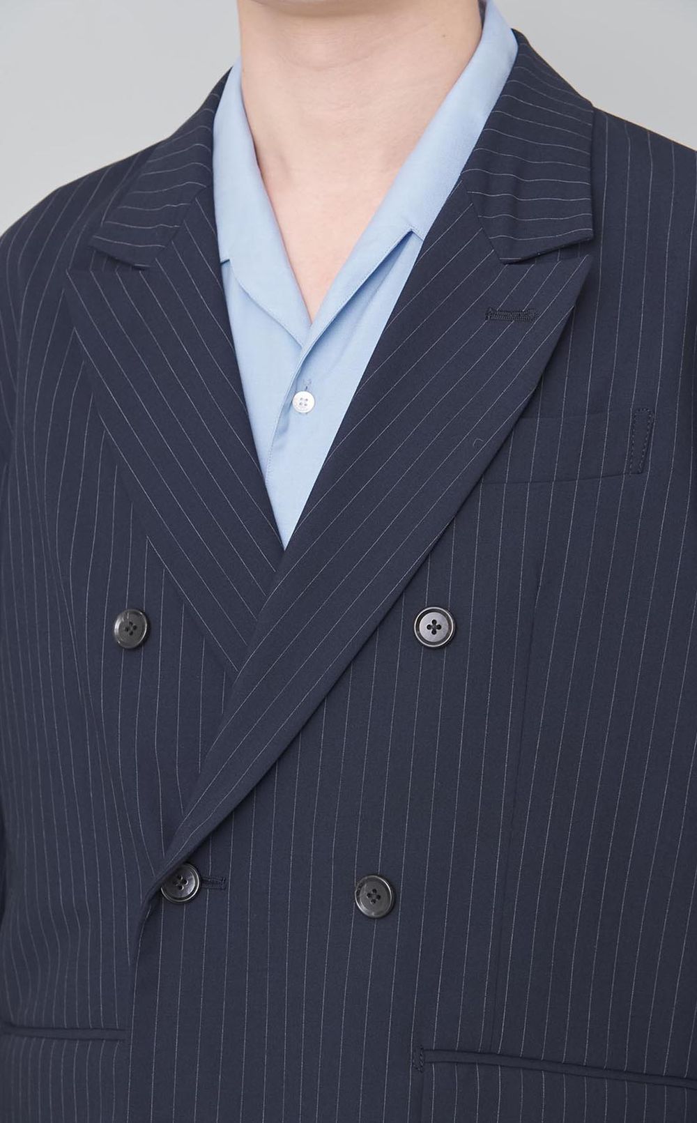 ストライプダブルブレストジャケット