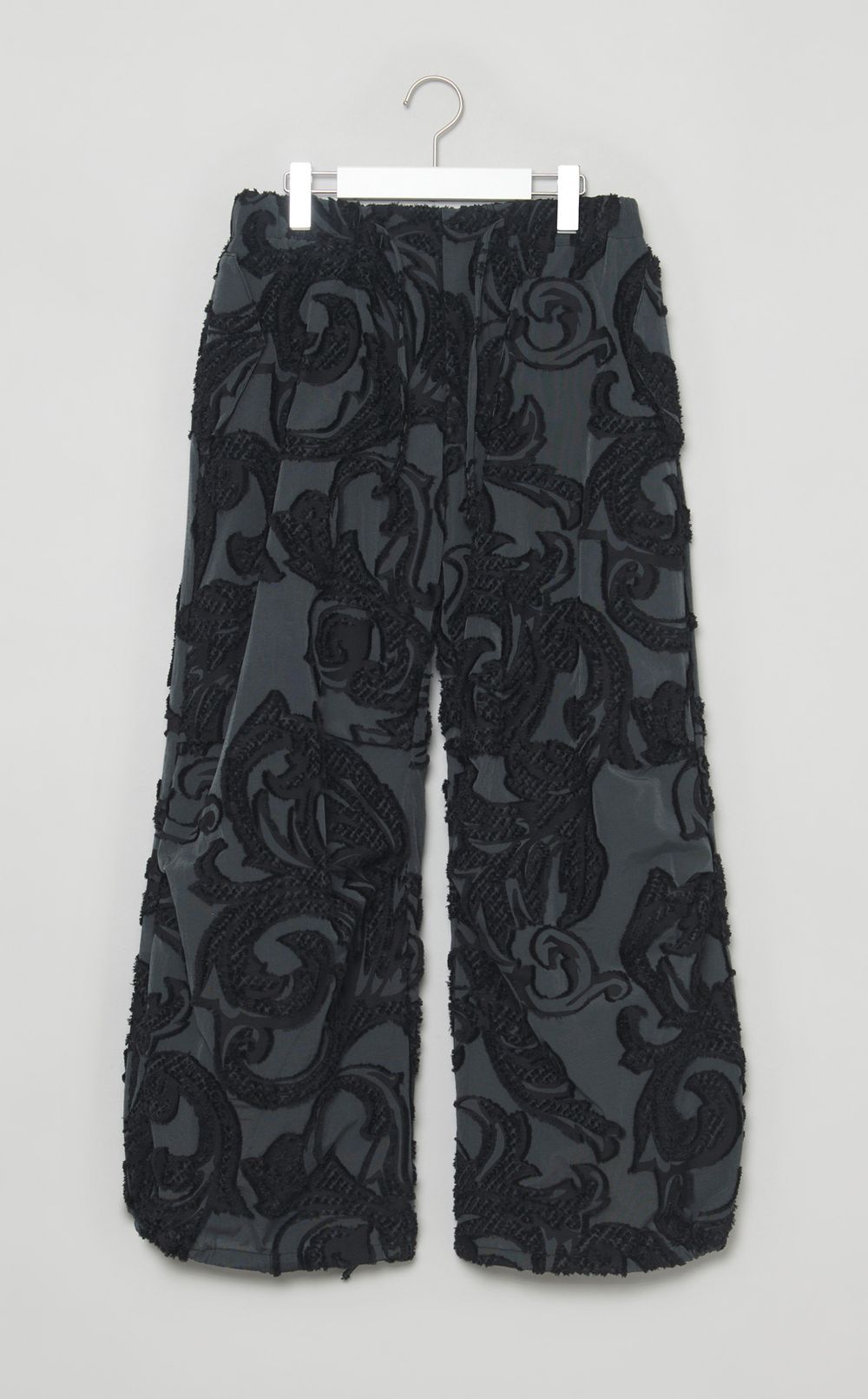 カットジャガードパラシュートパンツ