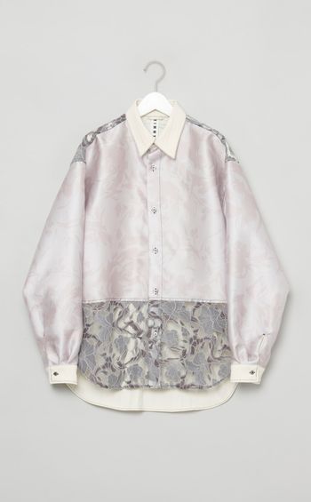 【reADdress】パッチワークロングスリーブシャツ