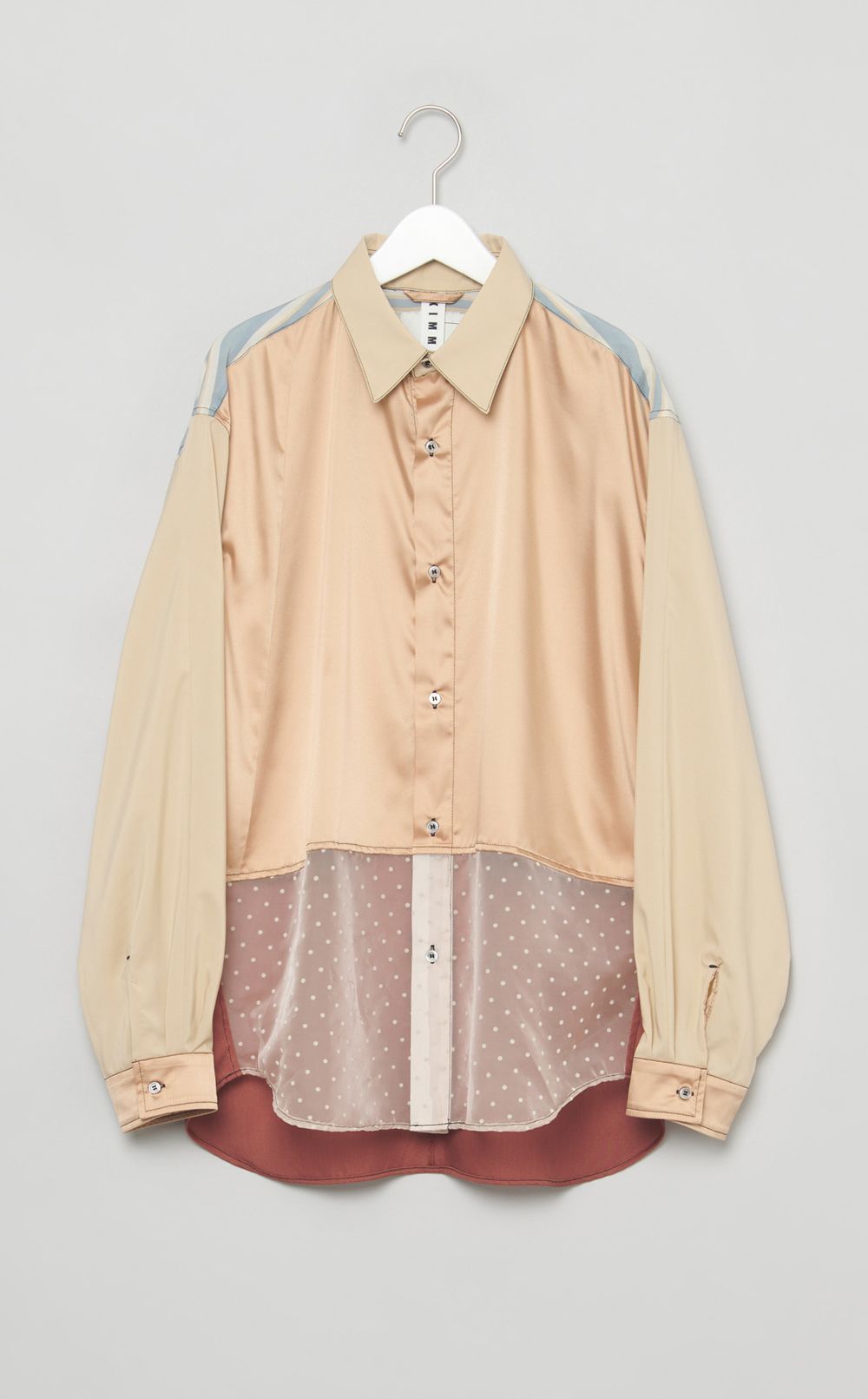 【reADdress】パッチワークロングスリーブシャツ