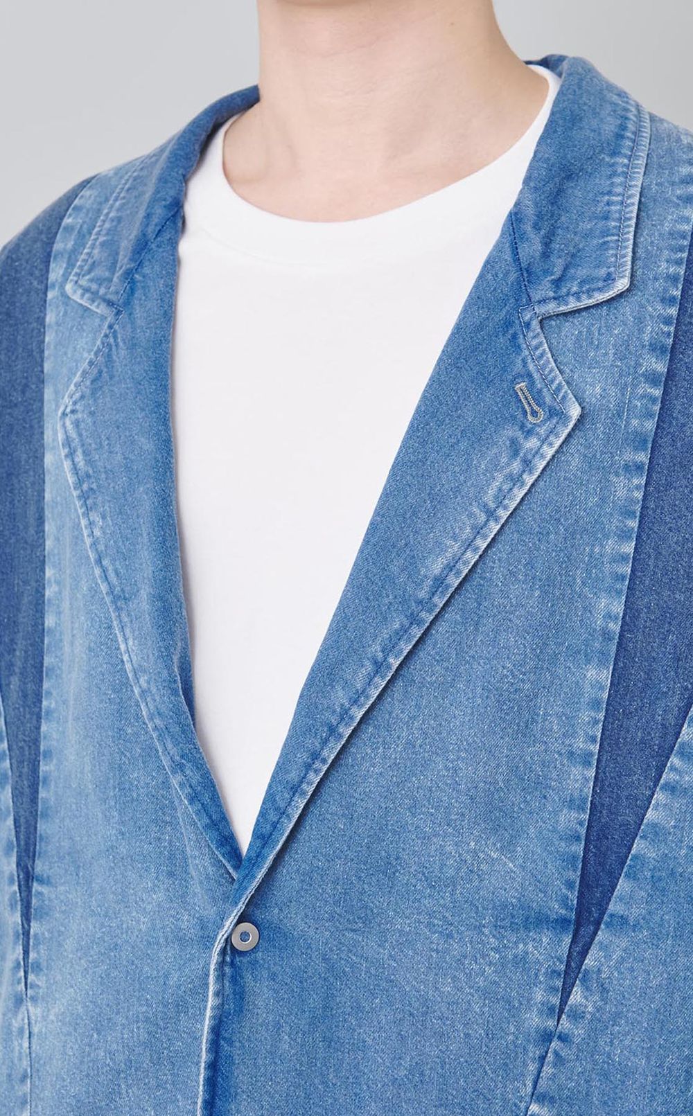 ジオメトリックデニムジャケット