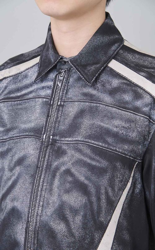 トロンプルイユプリントシャツ