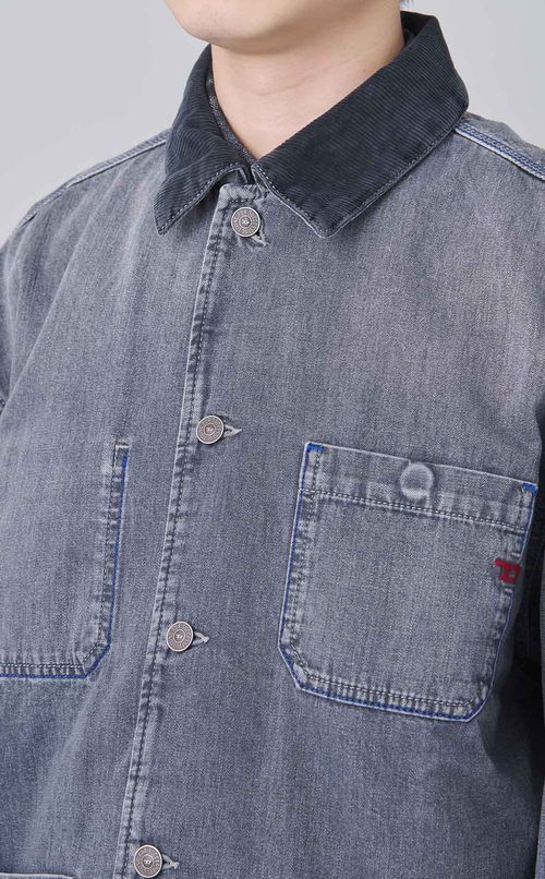 ブラックデニムカバーオール