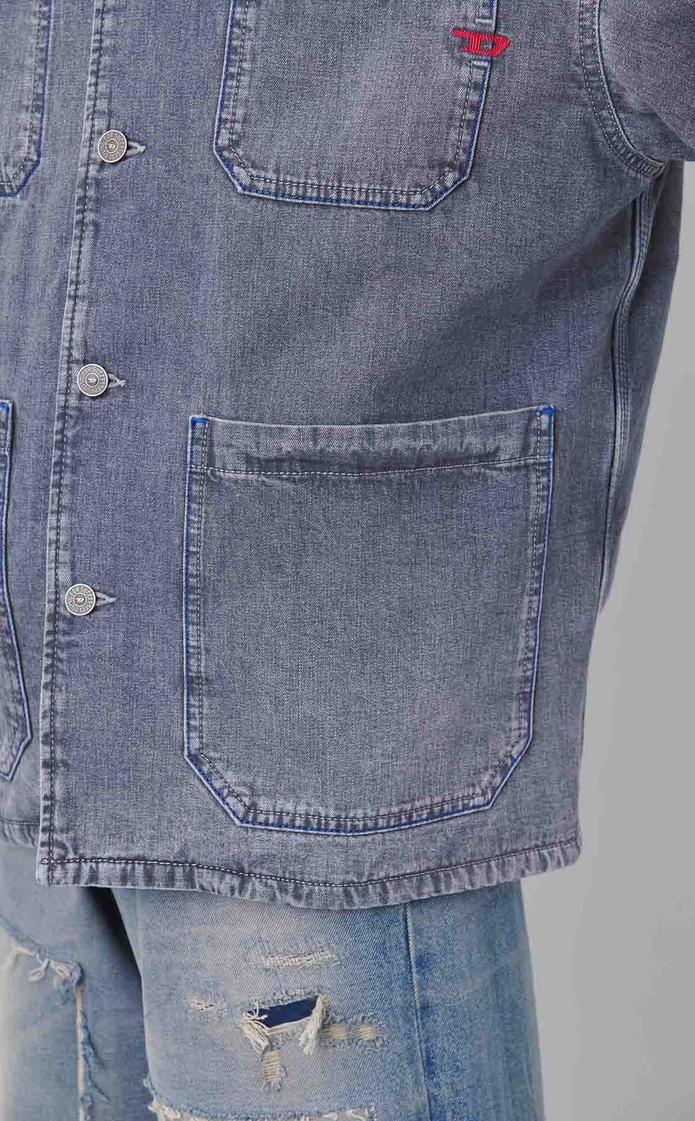 ブラックデニムカバーオール