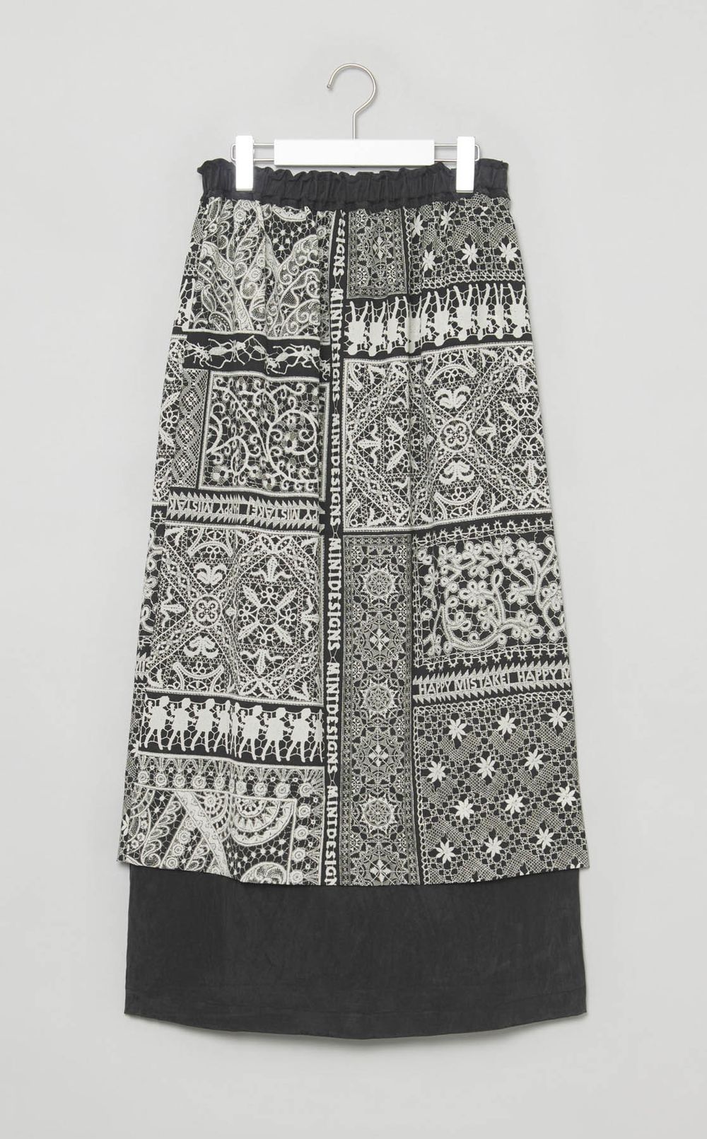 レースコラージュプリントスカート