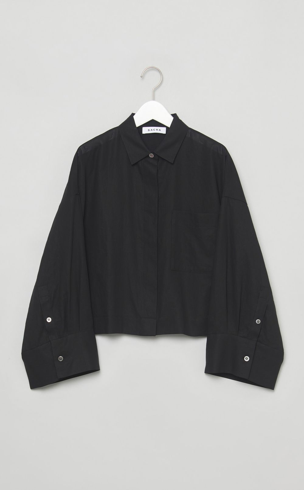 ワイドスリーブコットンシャツ