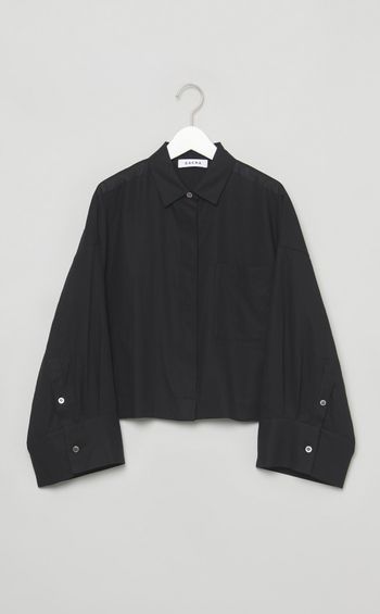 ワイドスリーブコットンシャツ