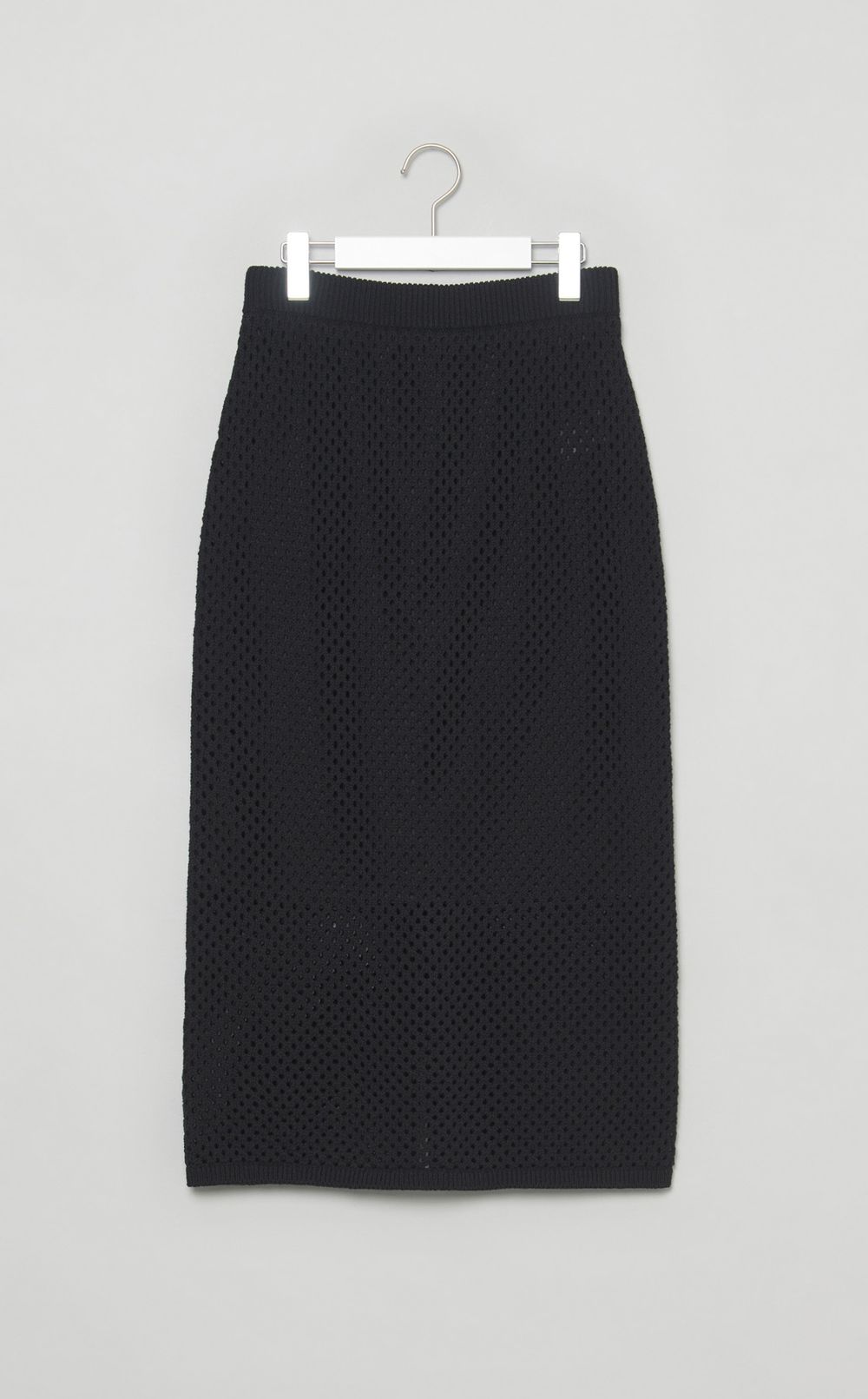 コットンニットメッシュスカート