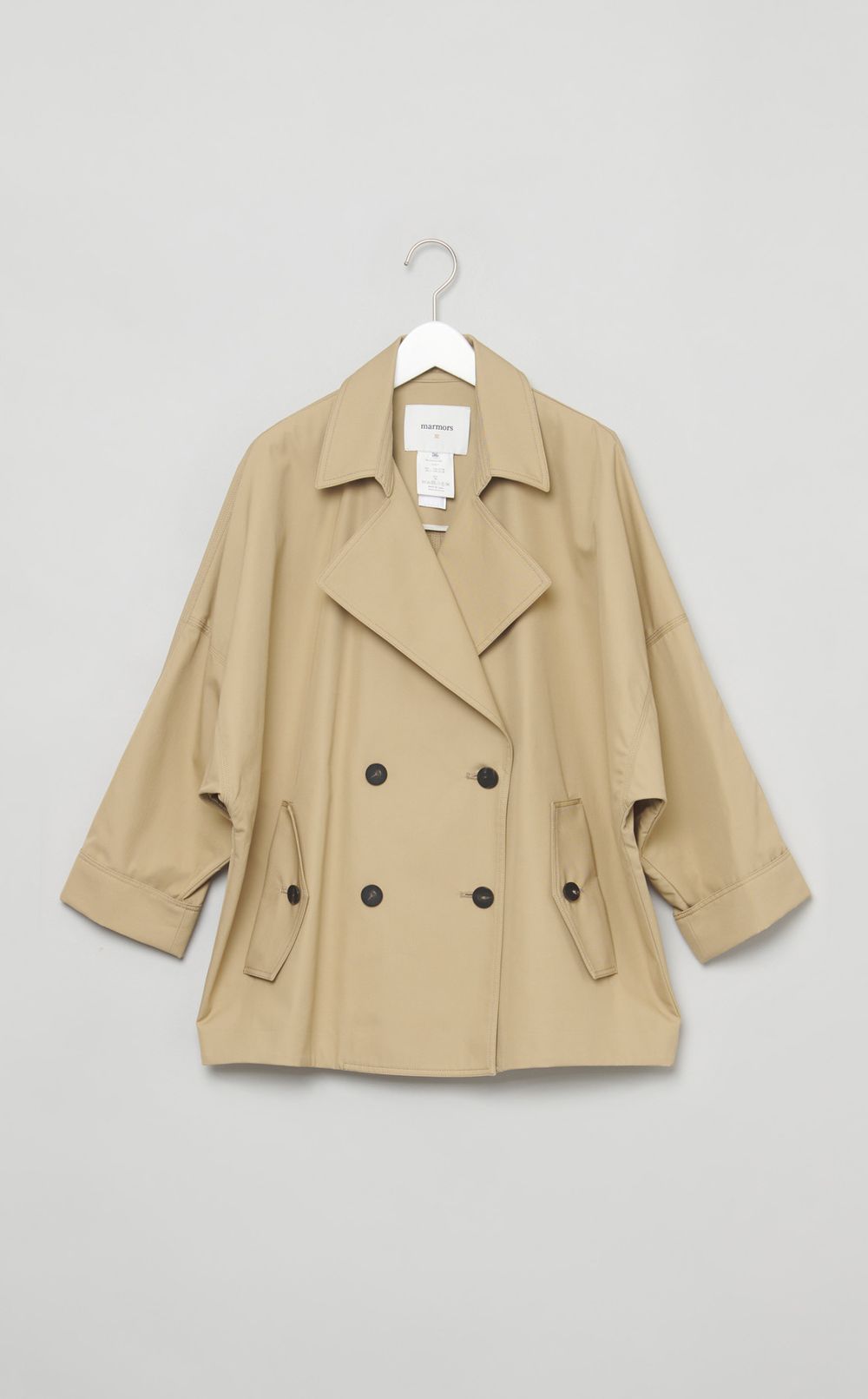 ドルマンショートトレンチコート