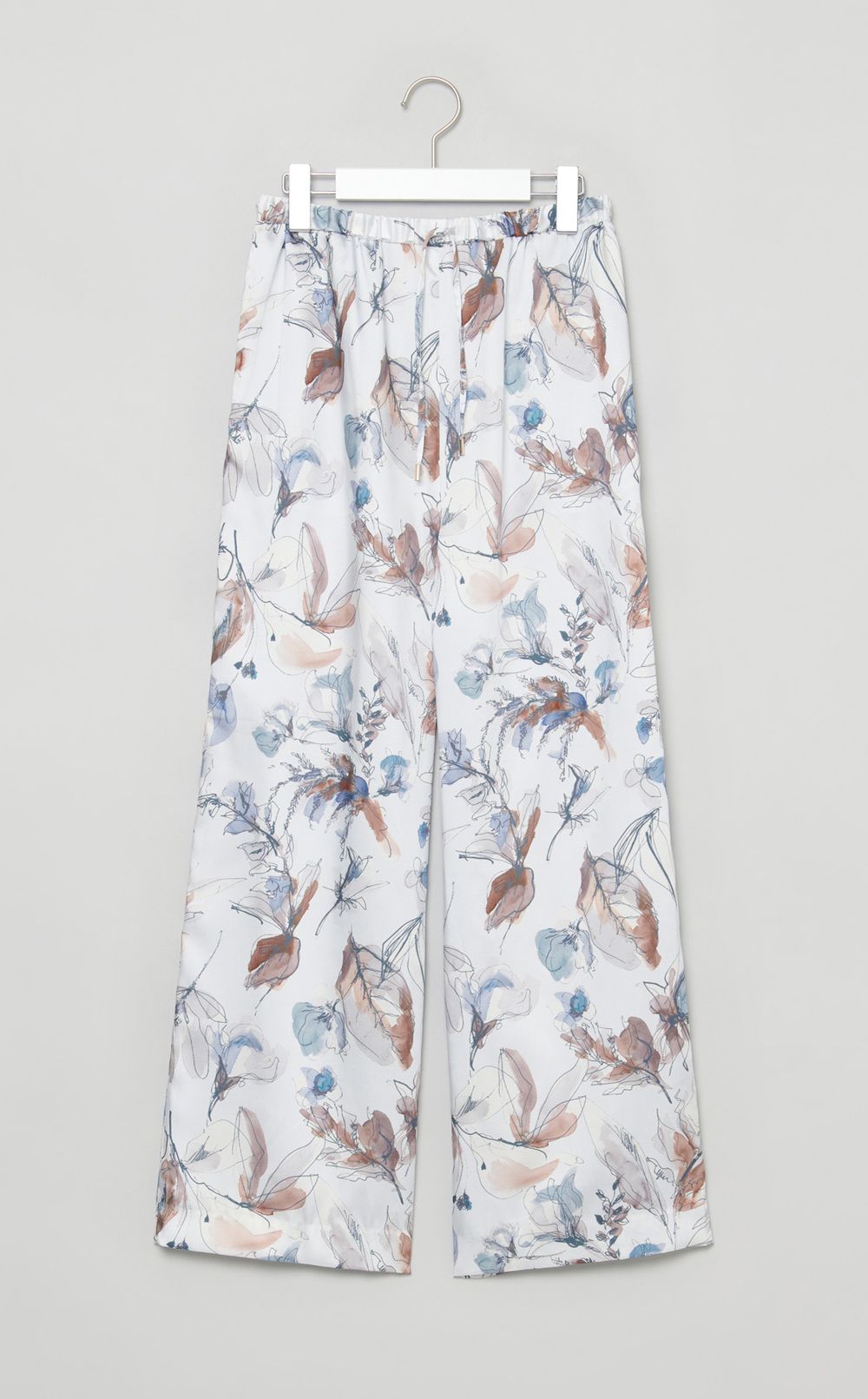 ボタニカルプリントパンツ