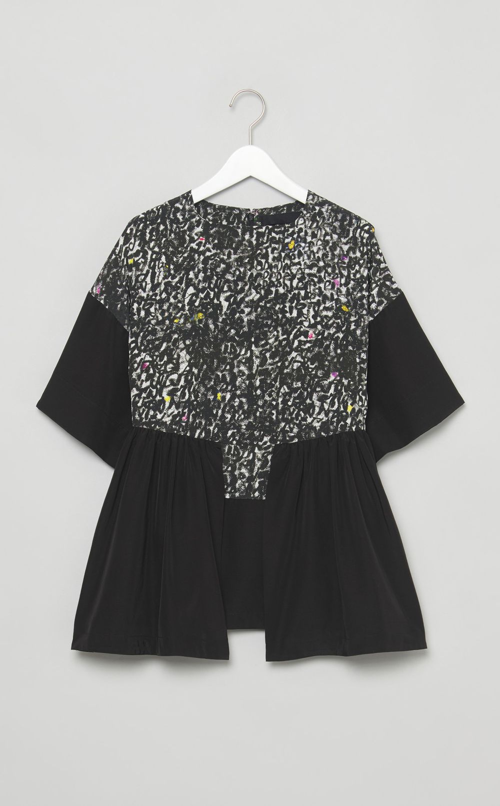 プリントレイヤーギャザートップ