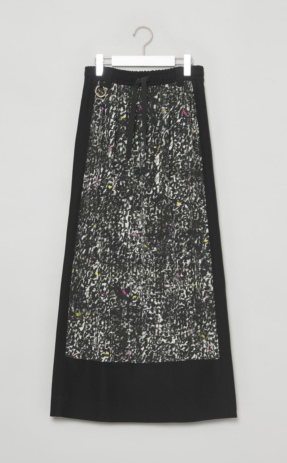 プリントブロックラインスカート