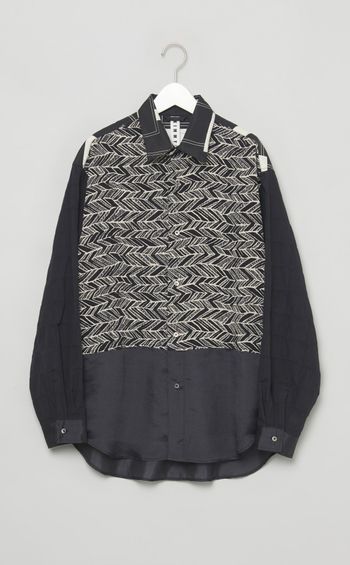 【reADdress】パッチワークロングスリーブシャツ