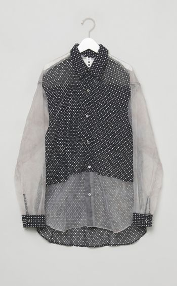 【reADdress】パッチワークロングスリーブシャツ