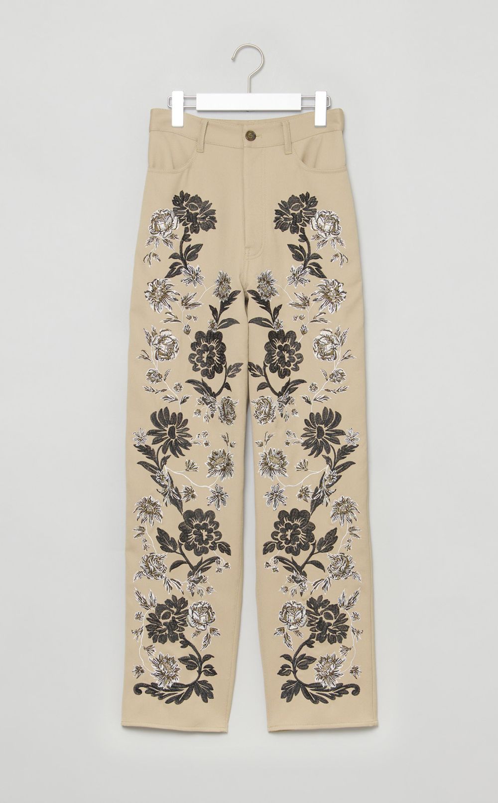フラワーエンブロイダリーパンツ