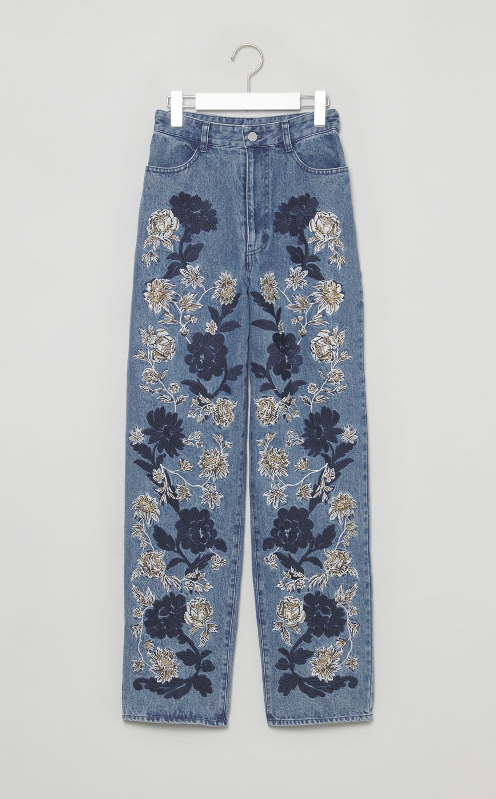 フラワーエンブロイダリーパンツ