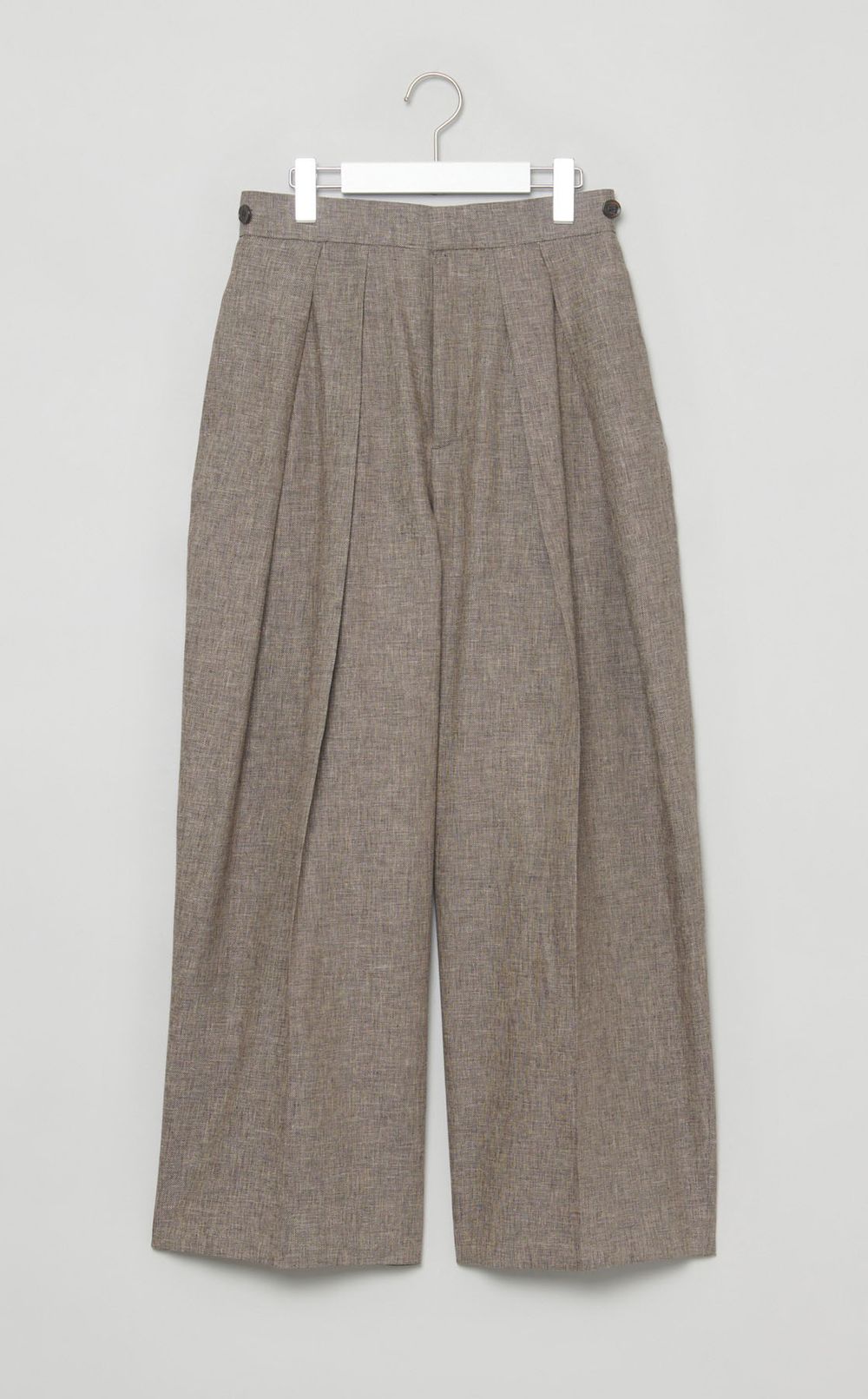 リネンコットン2タックパンツ