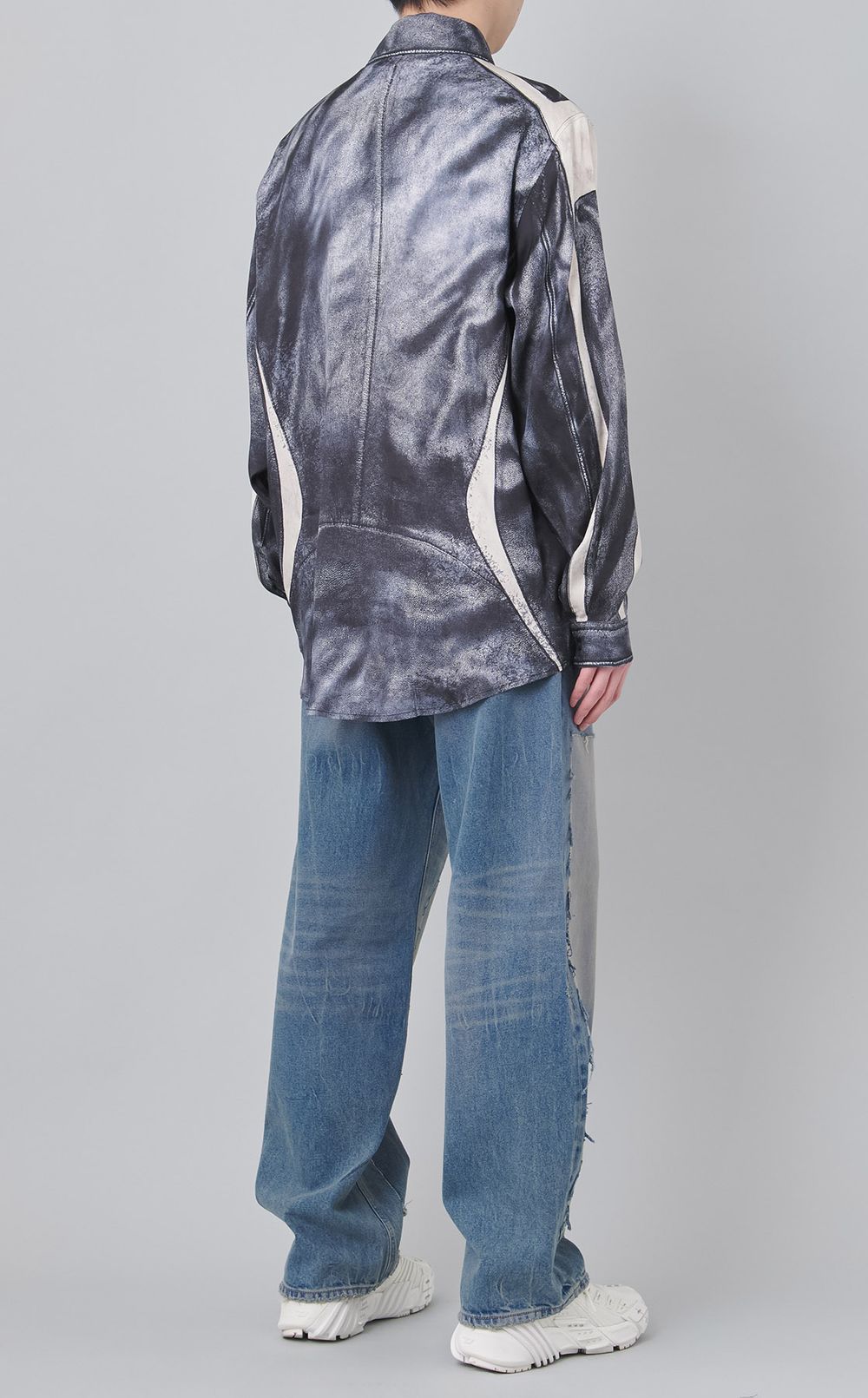 トロンプルイユプリントシャツ