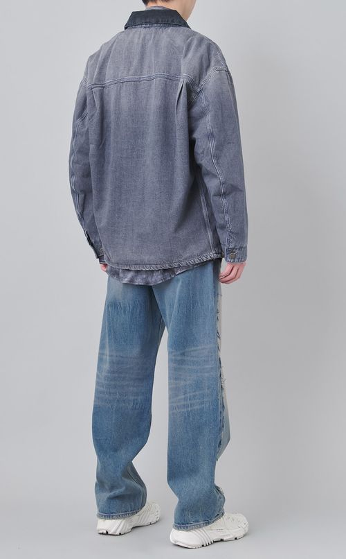 ブラックデニムカバーオール