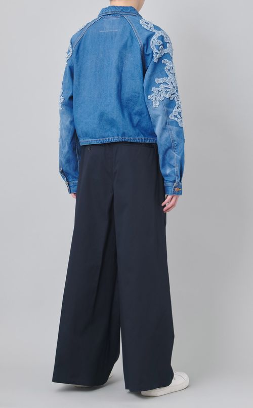 ラップワイドチノパンツ