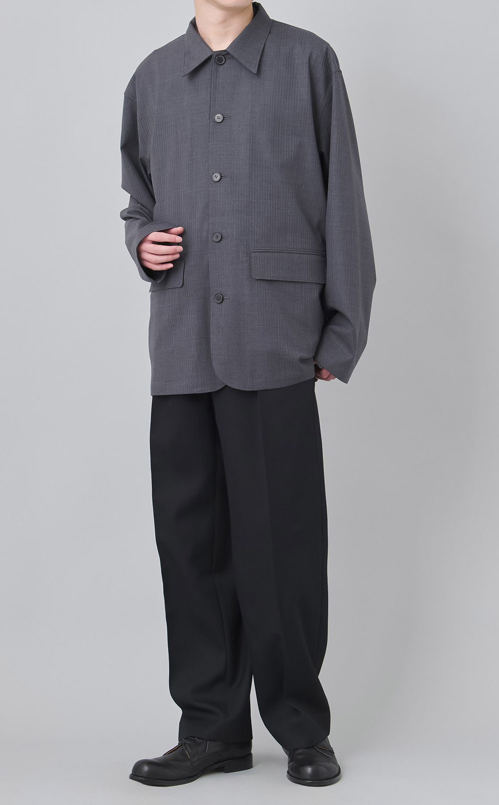 ギャバジンセミワイドパンツ