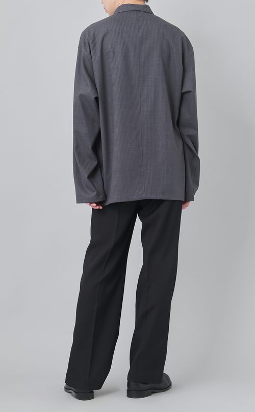 シャドーストライプシャツジャケット