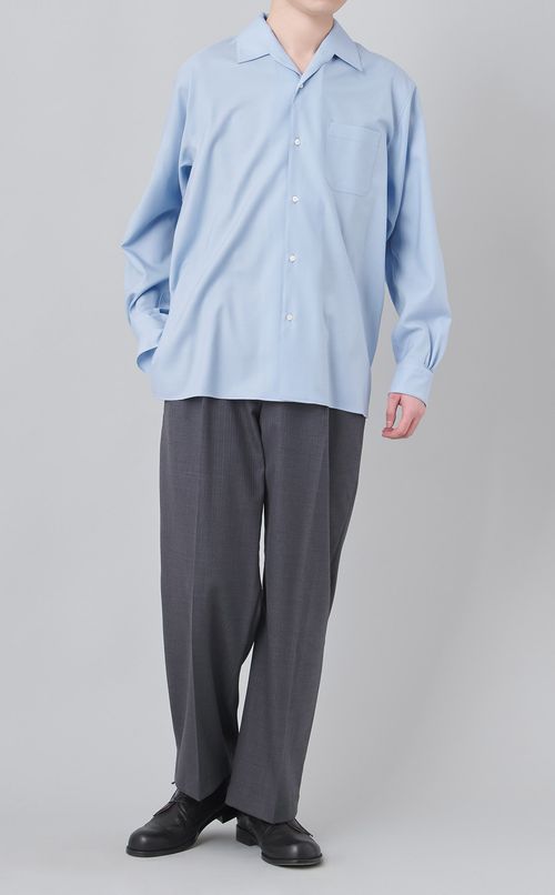 シャドーストライプ2タックパンツ