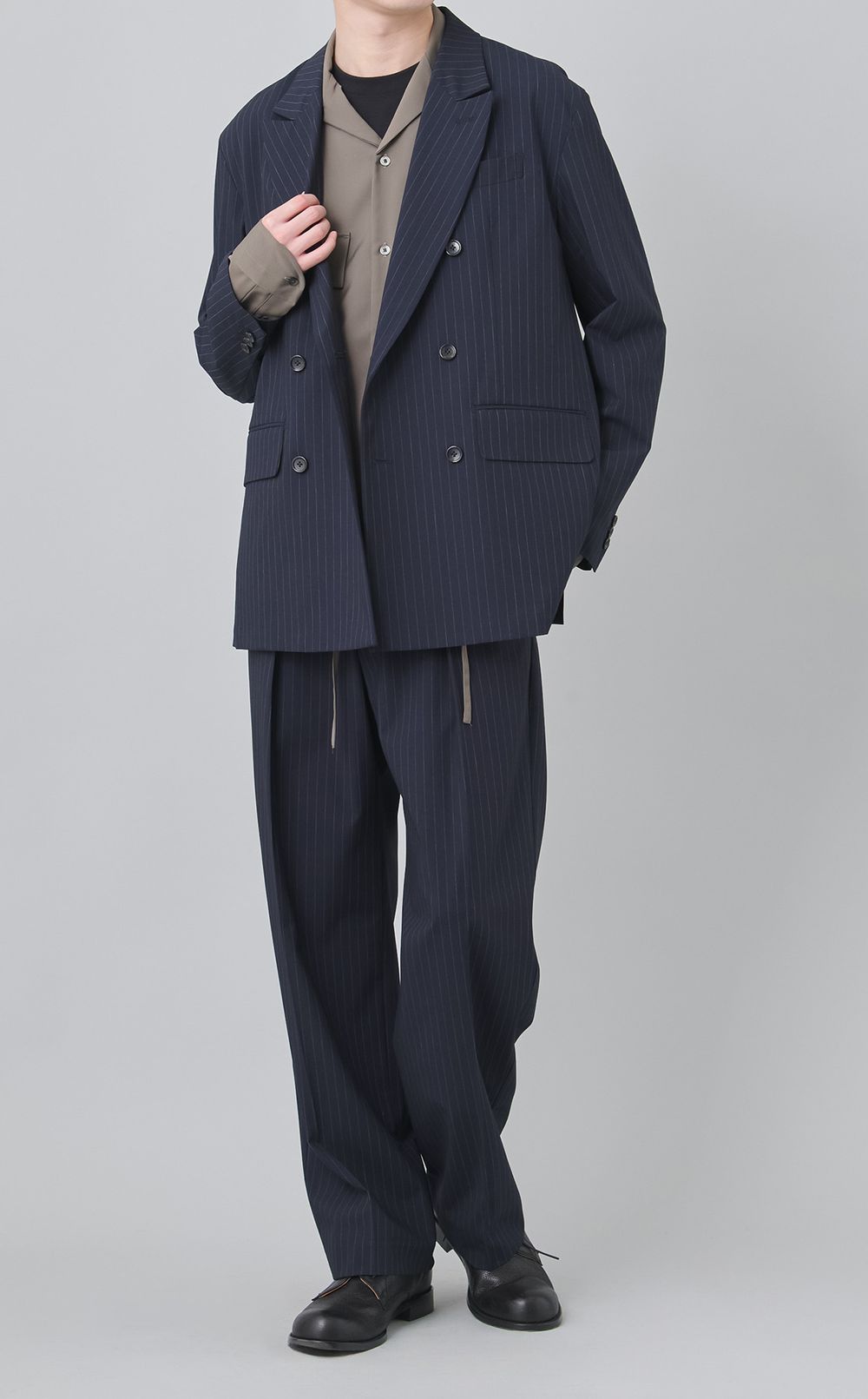 ストライプダブルブレストジャケット