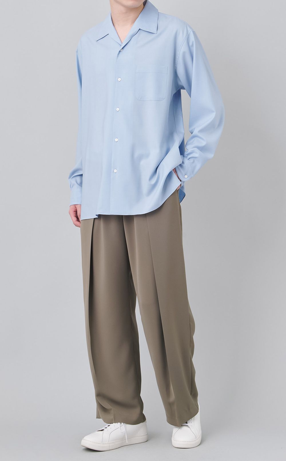 ドレープダブルタックパンツ