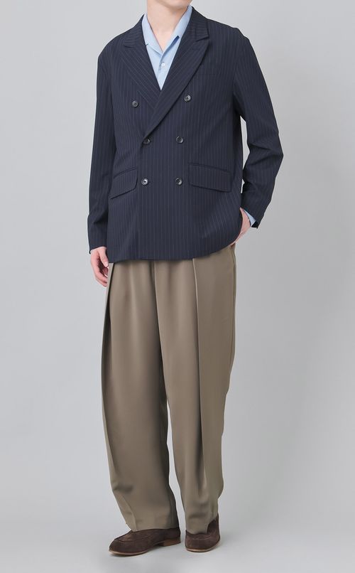 ドレープダブルタックパンツ