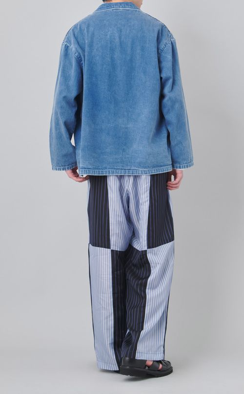 ジオメトリックデニムジャケット