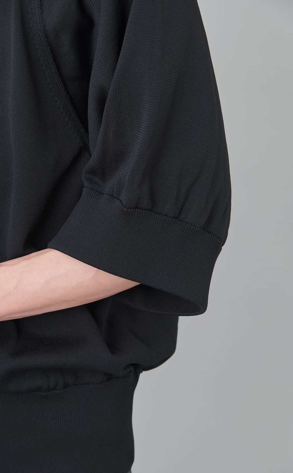 ラグランショートスリーブニット