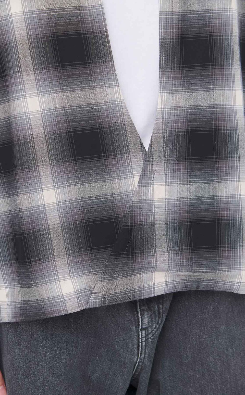 チェックスキッパーシャツ