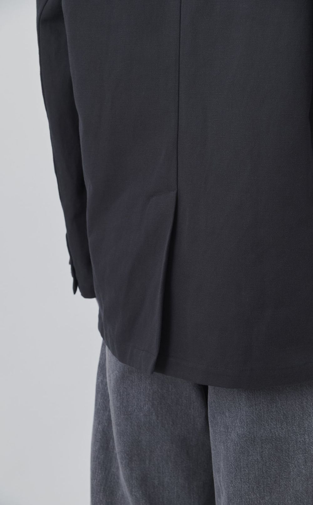 コットンリネン2ボタンワークジャケット