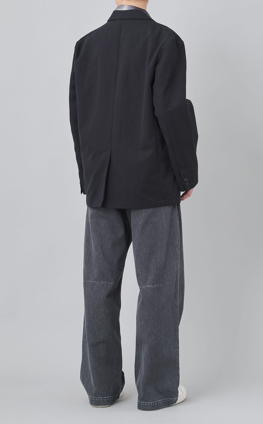 ワイドフェードデニムトラウザー