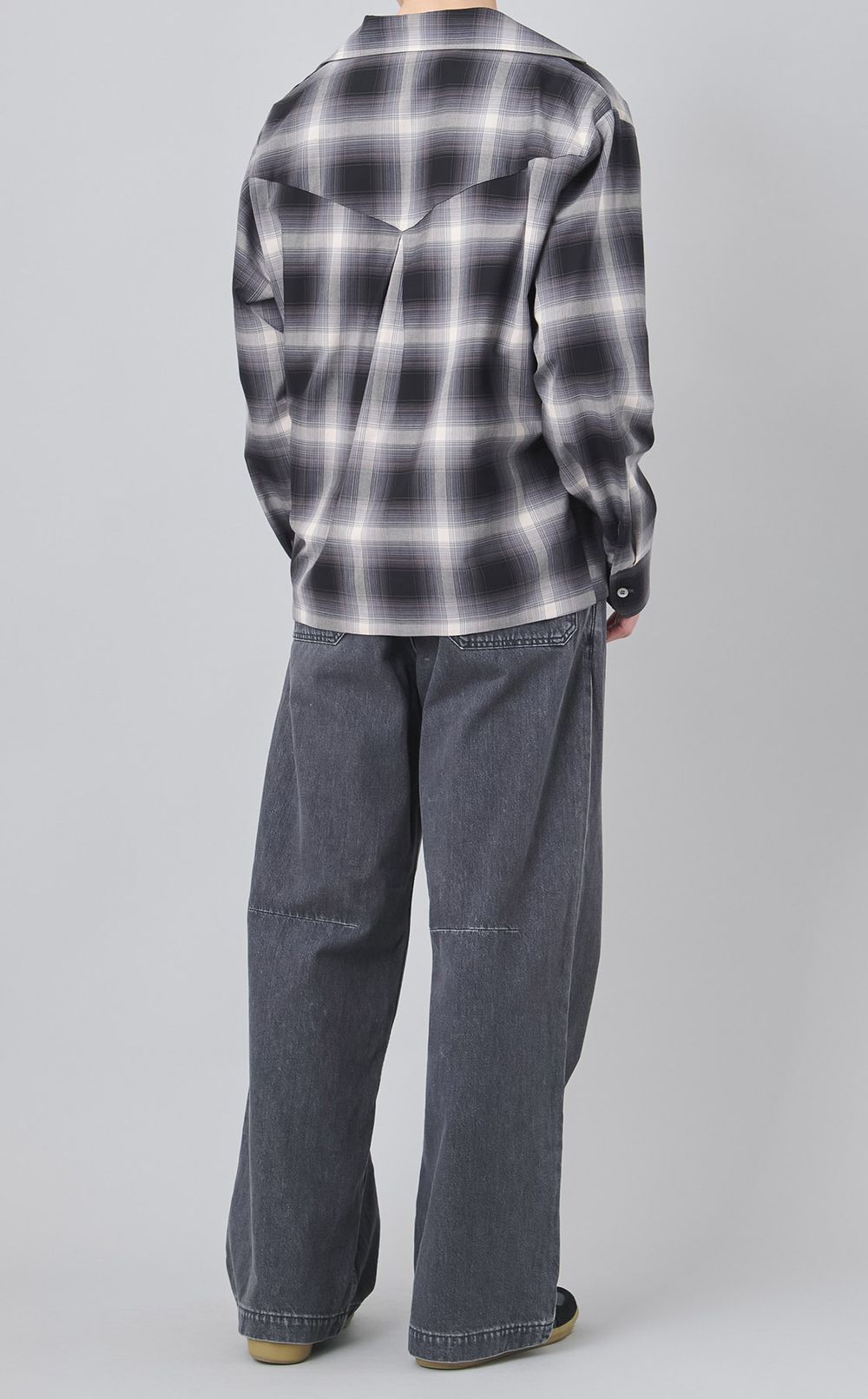 チェックスキッパーシャツ