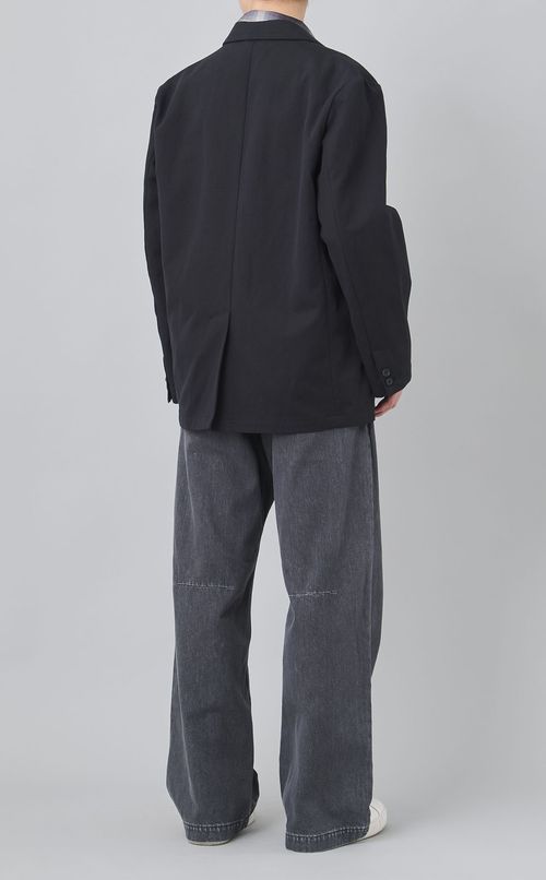 コットンリネン2ボタンワークジャケット