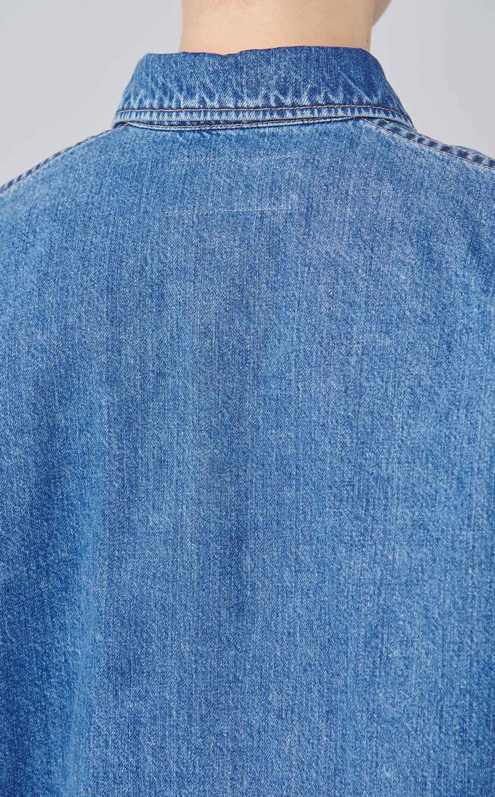 コネクトポケットフェードデニムシャツ