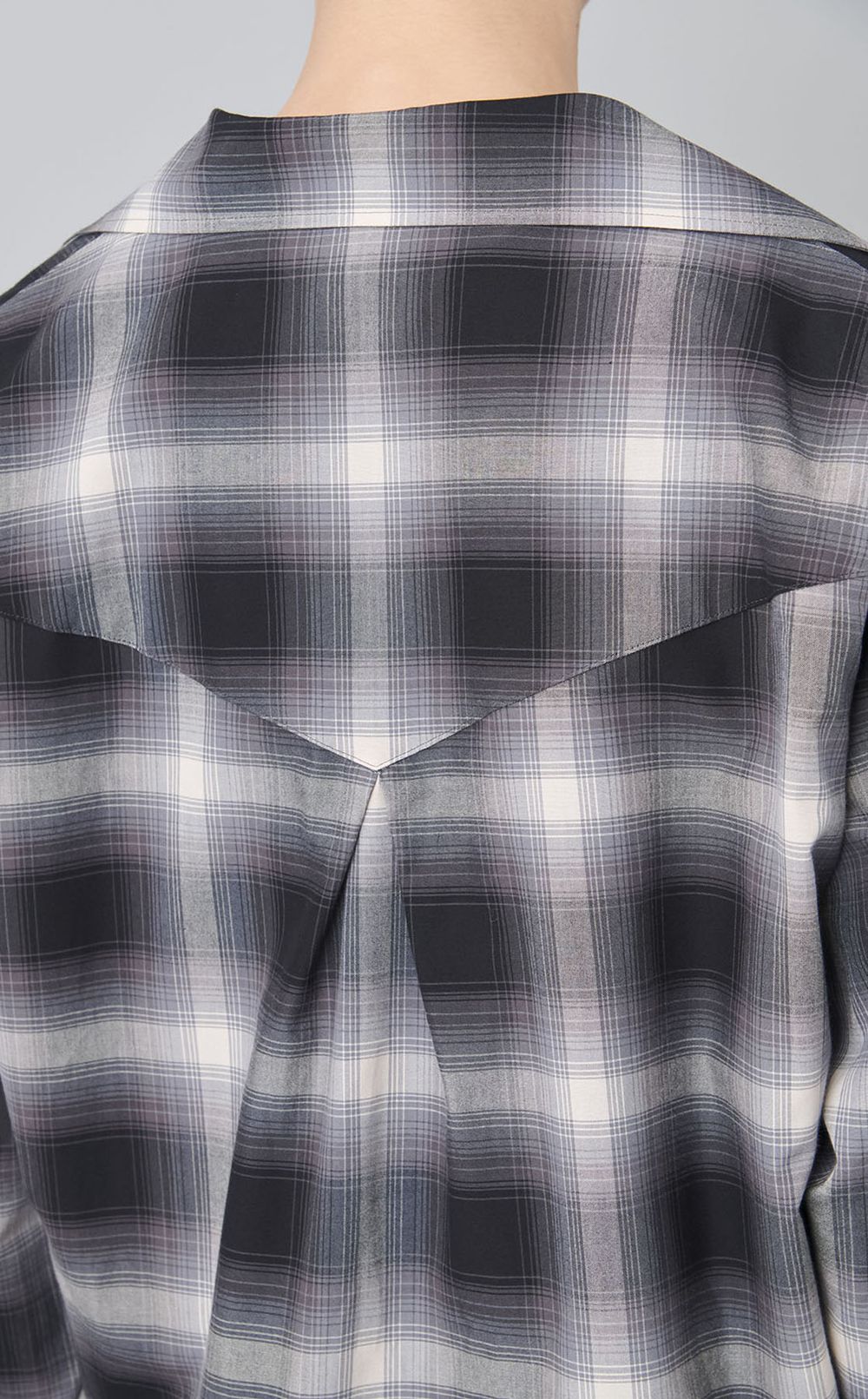 チェックスキッパーシャツ