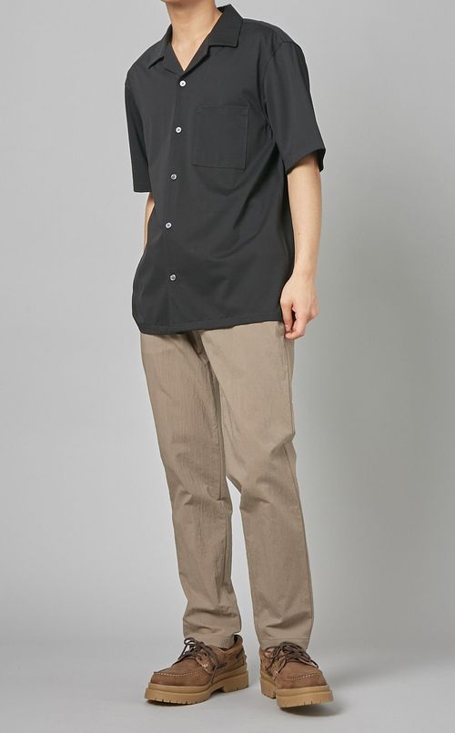 シアサッカースリムパンツ