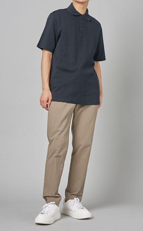 シアサッカースリムパンツ