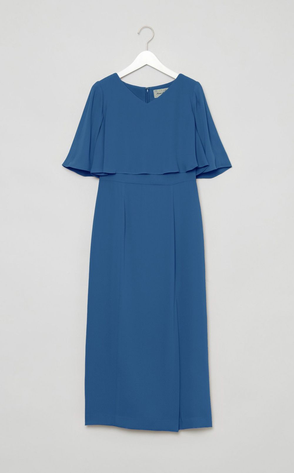 ケープスリーブVネックワンピース