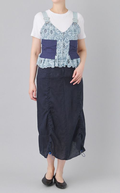 【reADdress】パッチワークジャンパースカート