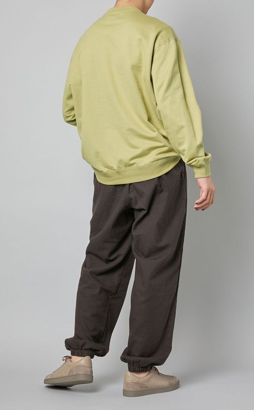 コットン裏毛クルーネックカットソー